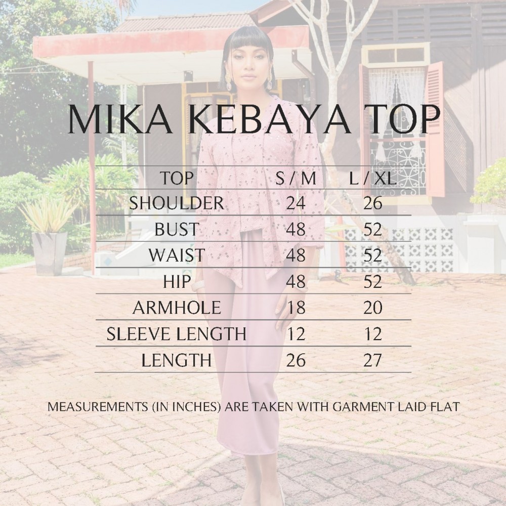 Mika Kebaya Top - White